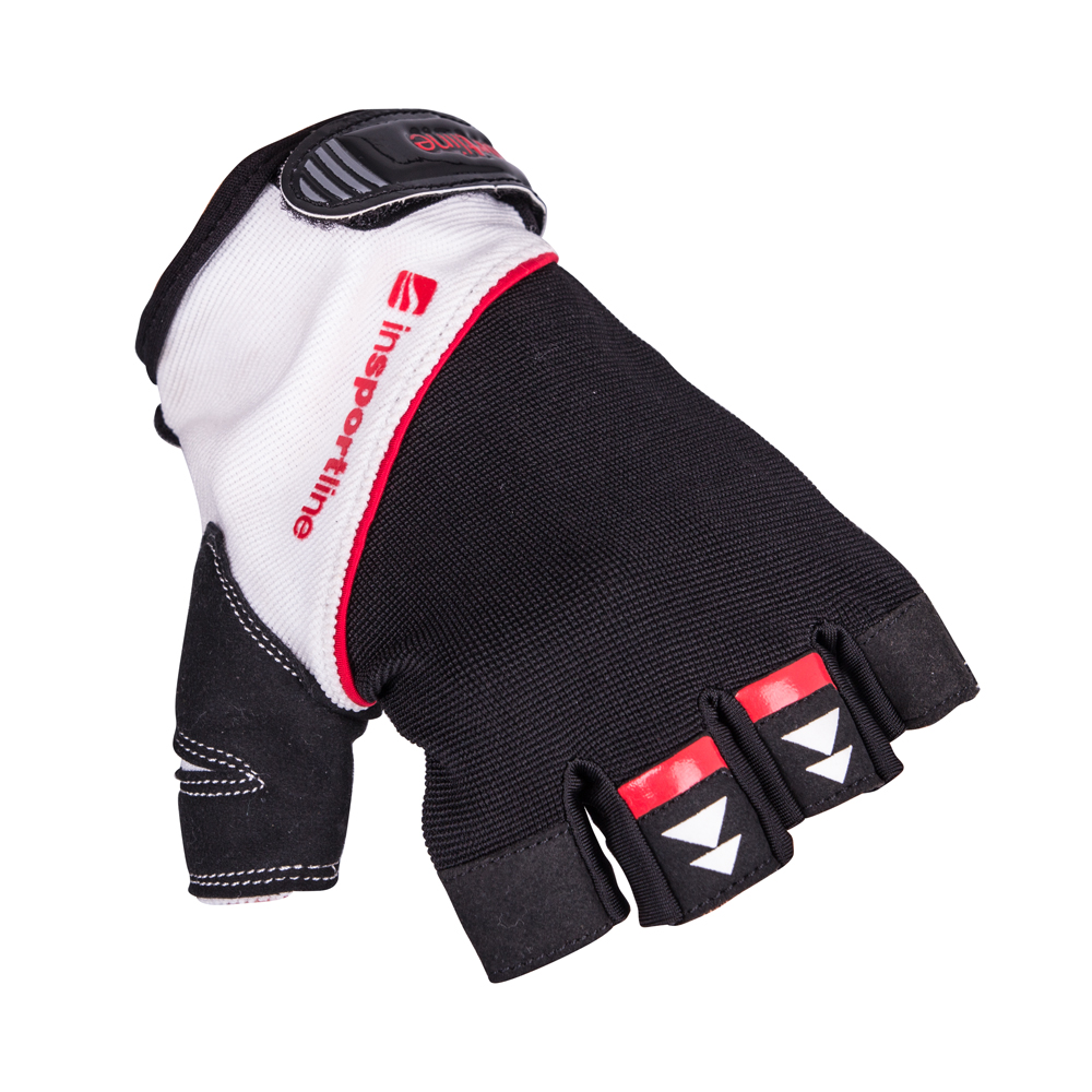 Fitness rukavice inSPORTline Harjot černo-bílá - XXL