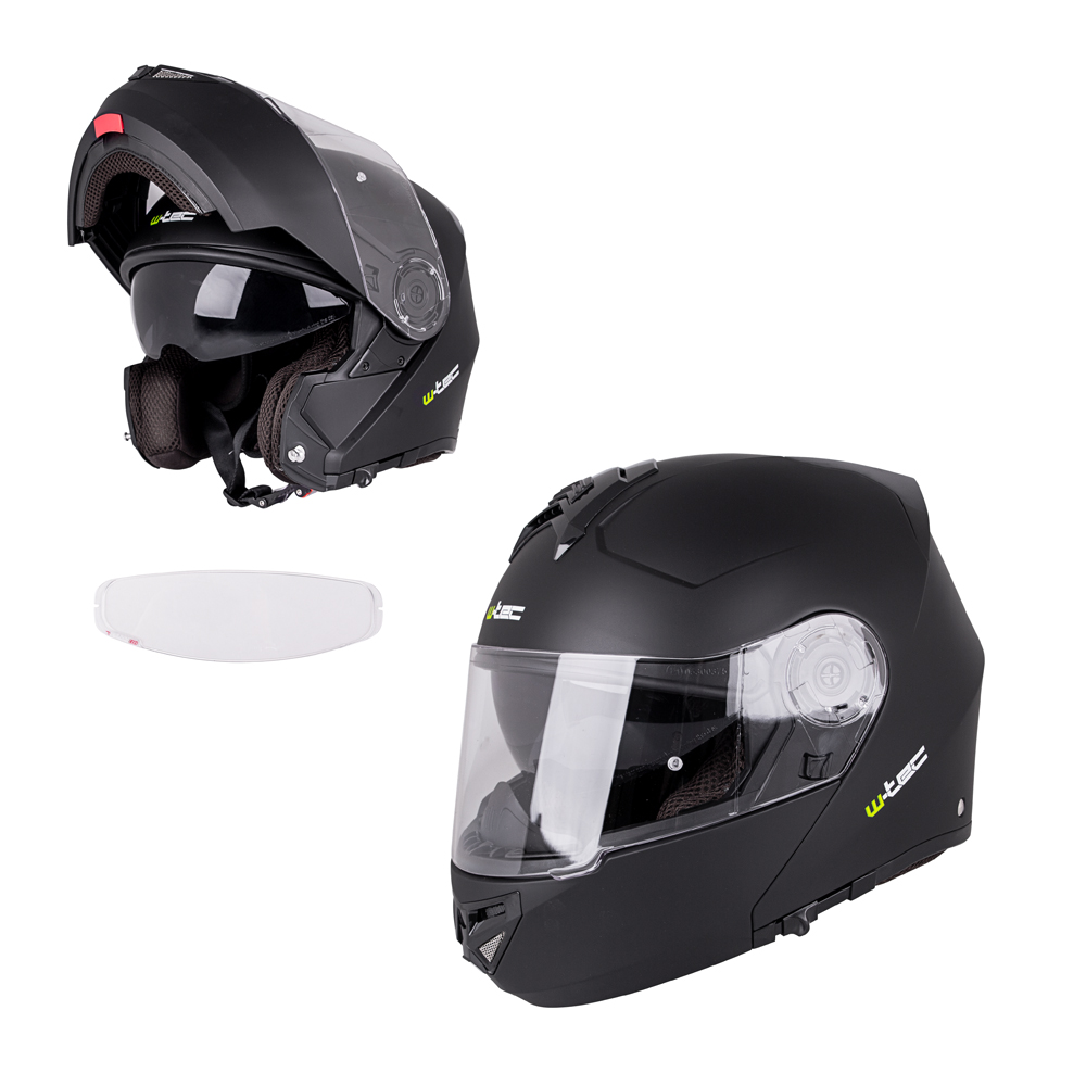 Výklopná moto helma W-TEC Vexamo PP s Pinlockem  XS (53-54)  matně černá