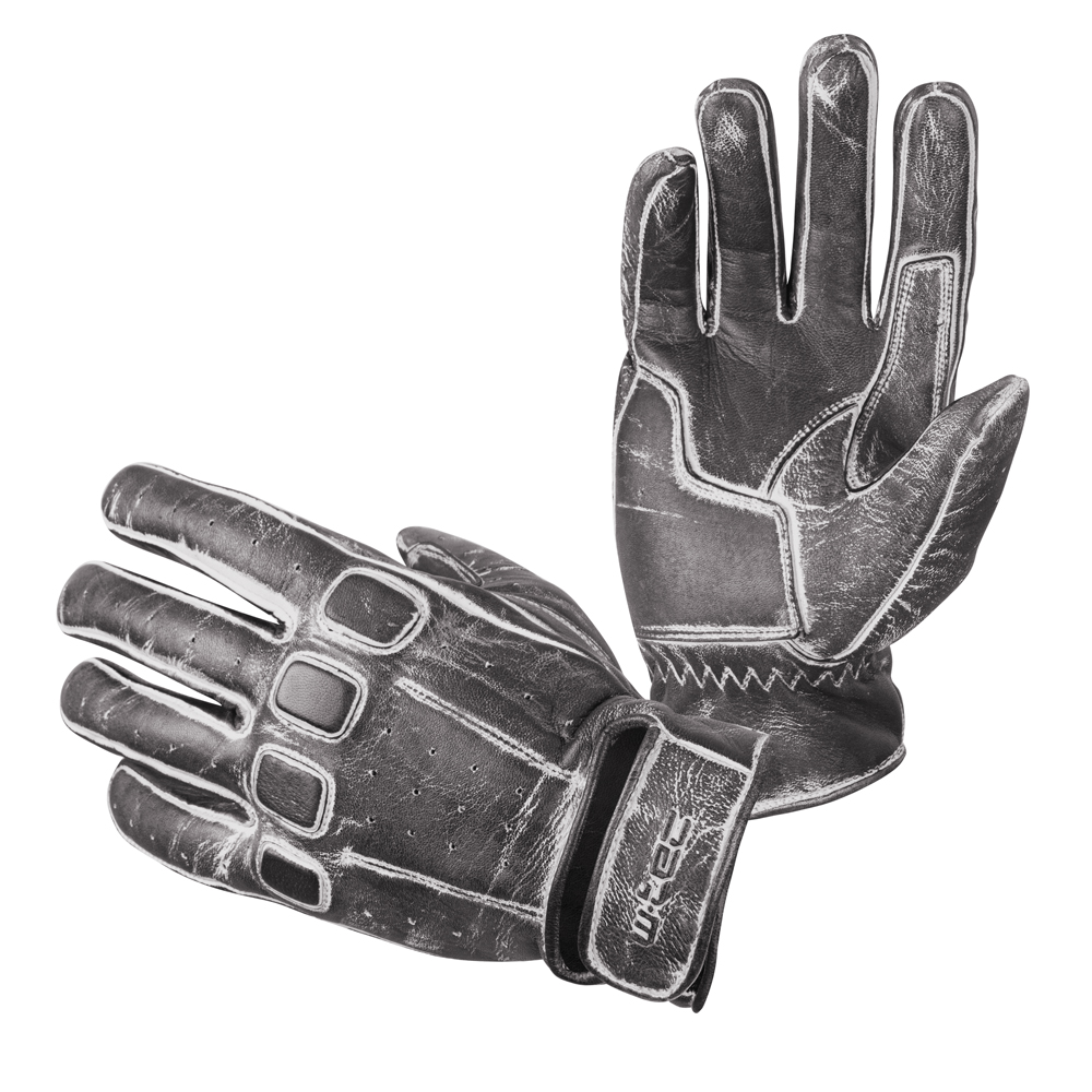 Kožené moto rukavice W-TEC Rifteur  černá  M - černá