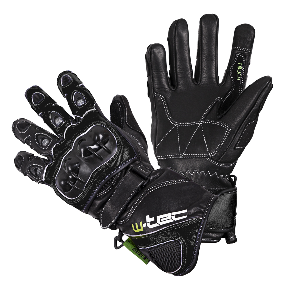 Motocyklové rukavice W-TEC Supreme EVO  černá  L - černá