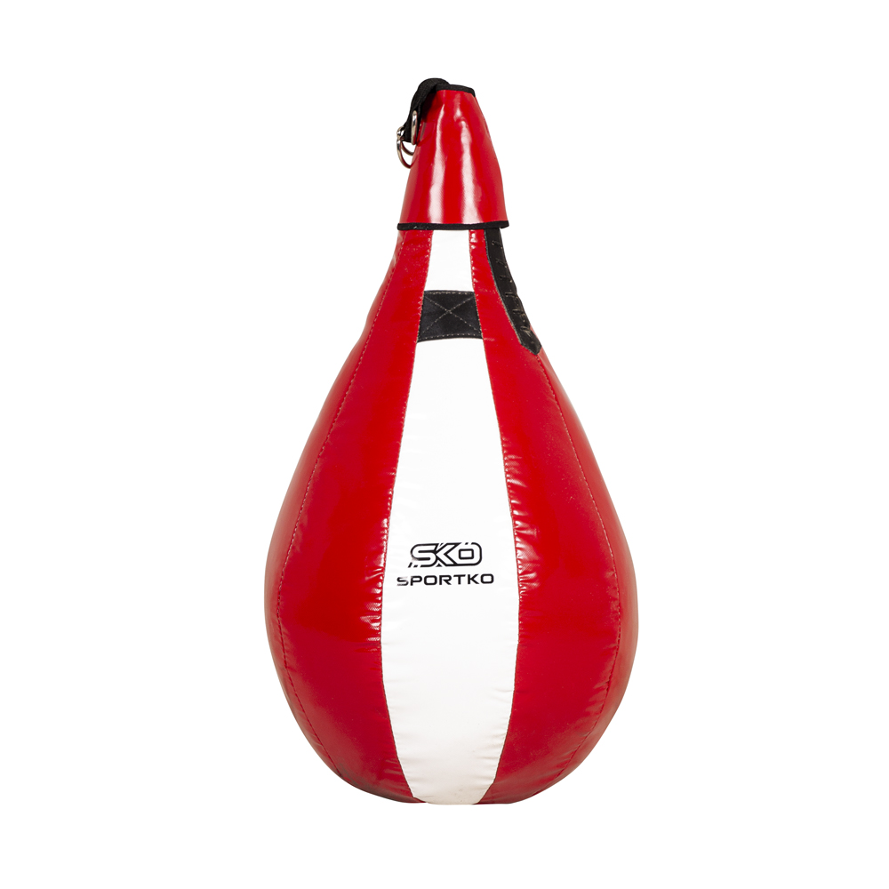 Boxovací pytel SportKO GP4 52x70cm / cca 10kg  červeno-bílá - červeno,bílá