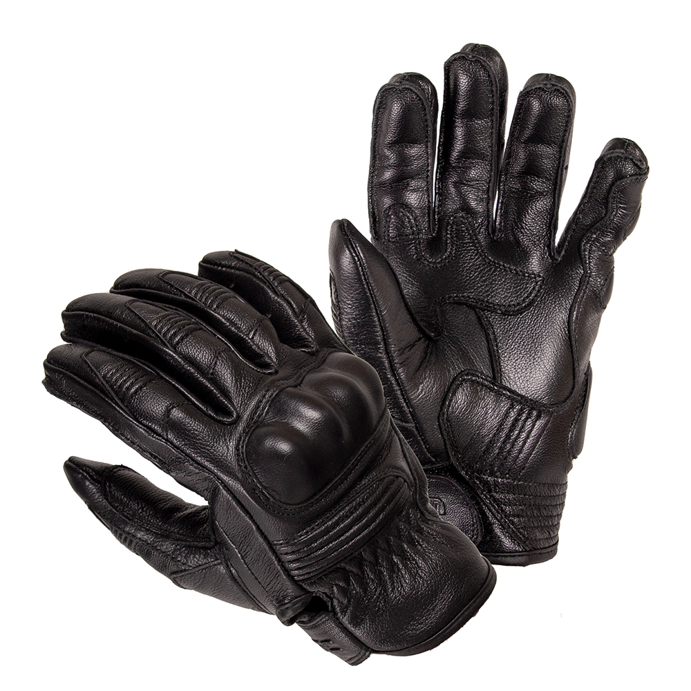 Kožené moto rukavice W-TEC Trogir  černá  L - černá