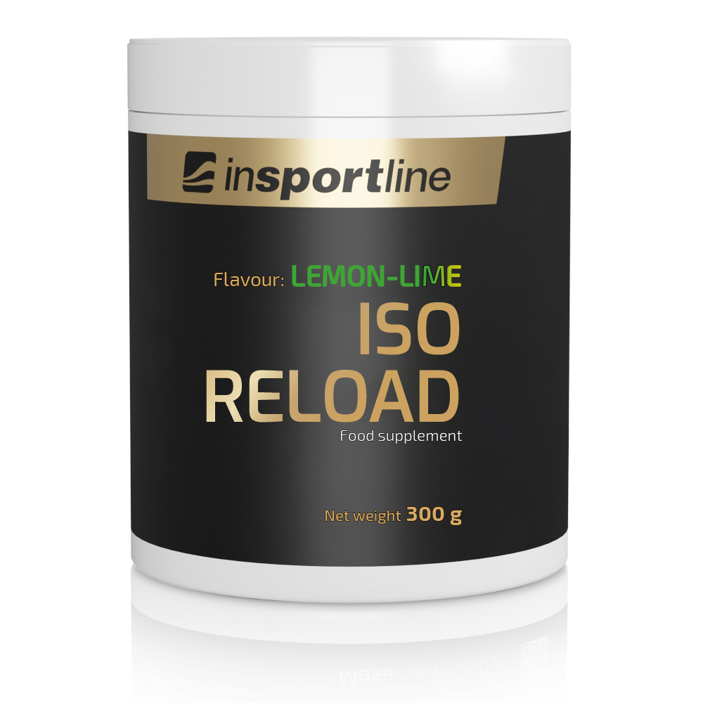 Isotonický nápoj inSPORTline IsoReload 300 g  citron-limetka