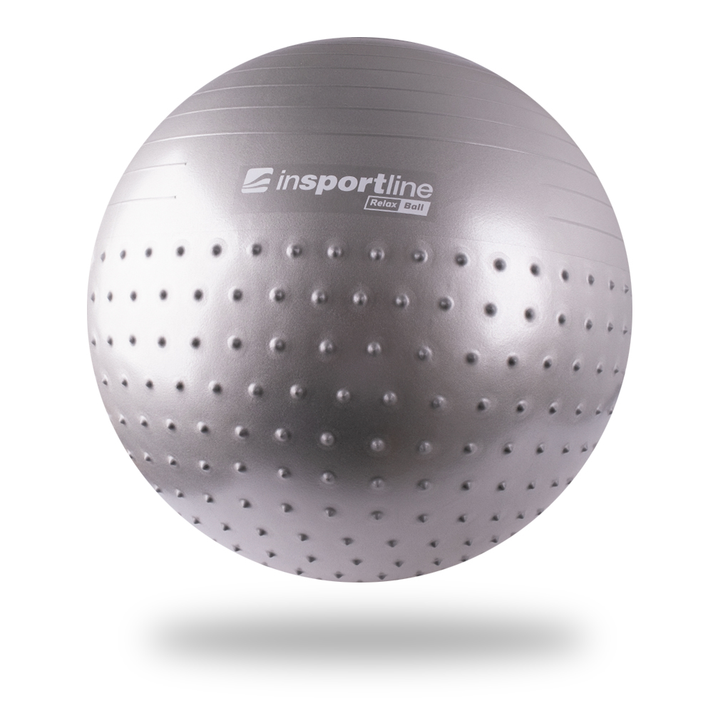 Gymnastický míč inSPORTline Relax Ball 65 cm  šedá - šedá
