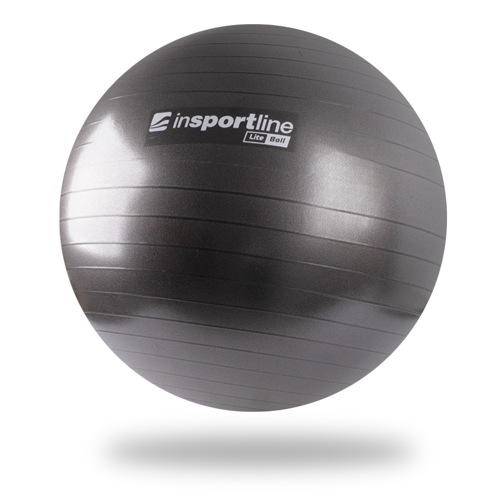 Gymnastický míč inSPORTline Lite Ball 55 cm  černá - černá