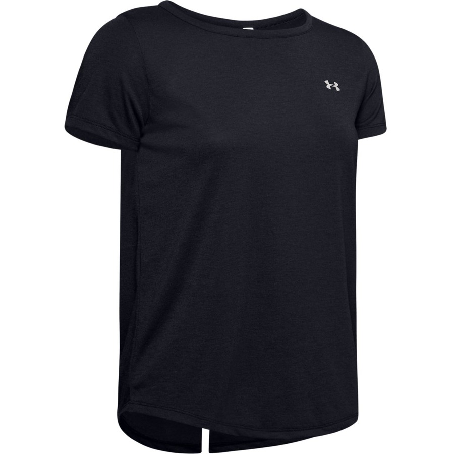 Dámské triko Under Armour Whisperlight SS  Black  S.

Volnější střih Loose je ideální pro větší rozsah pohybu, navíc jedinečný střih zad vám nabídne maximální ventilaci a originální design jen tak někdo nepřehlédne.


	Moisture Transport System zajišťuje efektivní odvod potu
	výborné termoregulační vlastnosti
	širší kulatý límec
	stylový design s jedinečným střihem zad
	rychleschnoucí materiál
	volný střih Loose pro větší rozsah pohybu
	Anti-Odor technologie zabraňující růstu bakterií způsobujících zápach
	materiál: 100% polyester