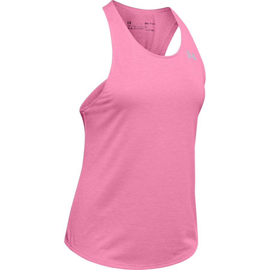 Dámské běžecké tílko Under Armour Streaker 2.0 Racer Tank  M  Lipstick.

Odlehčený materiál Microthread perfektně absorbuje pot, je prodyšný a zabraňuje nepříjemnému tření kůže.

Pro vaši zvýšenou bezpečnost i za zhoršených světelných podmínek je tílko opatřeno malými reflexními prvky.


	Moisture Transport System zajišťuje efektivní odvod potu
	výborné termoregulační vlastnosti
	lehký rychleschnoucí materiál
	stylový minimalistický design 
	vysoká prodyšnost díky Microthread technologii
	reflexní prvky pro zvýšenou viditelnost
	těsnější střih Fitted pro moderní vzhled
	Anti-Odor technologie zabraňující růstu bakterií způsobující zápach
	materiál: 93% polyester, 7% elastarell