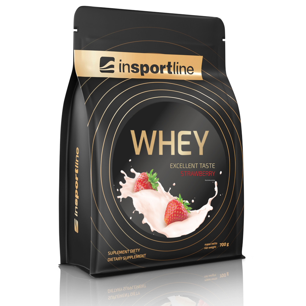 Doplněk stravy inSPORTline WHEY Protein 700g  jahoda