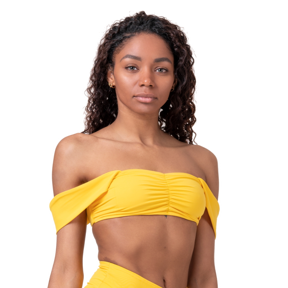 Dámský plavkový top Nebbia Miami Retro Top 553  Yellow  S - Yellow