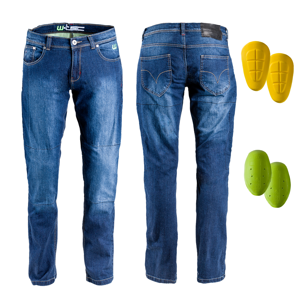 Pánské moto jeansy W-TEC C-2025  modrá  44 - modrá
