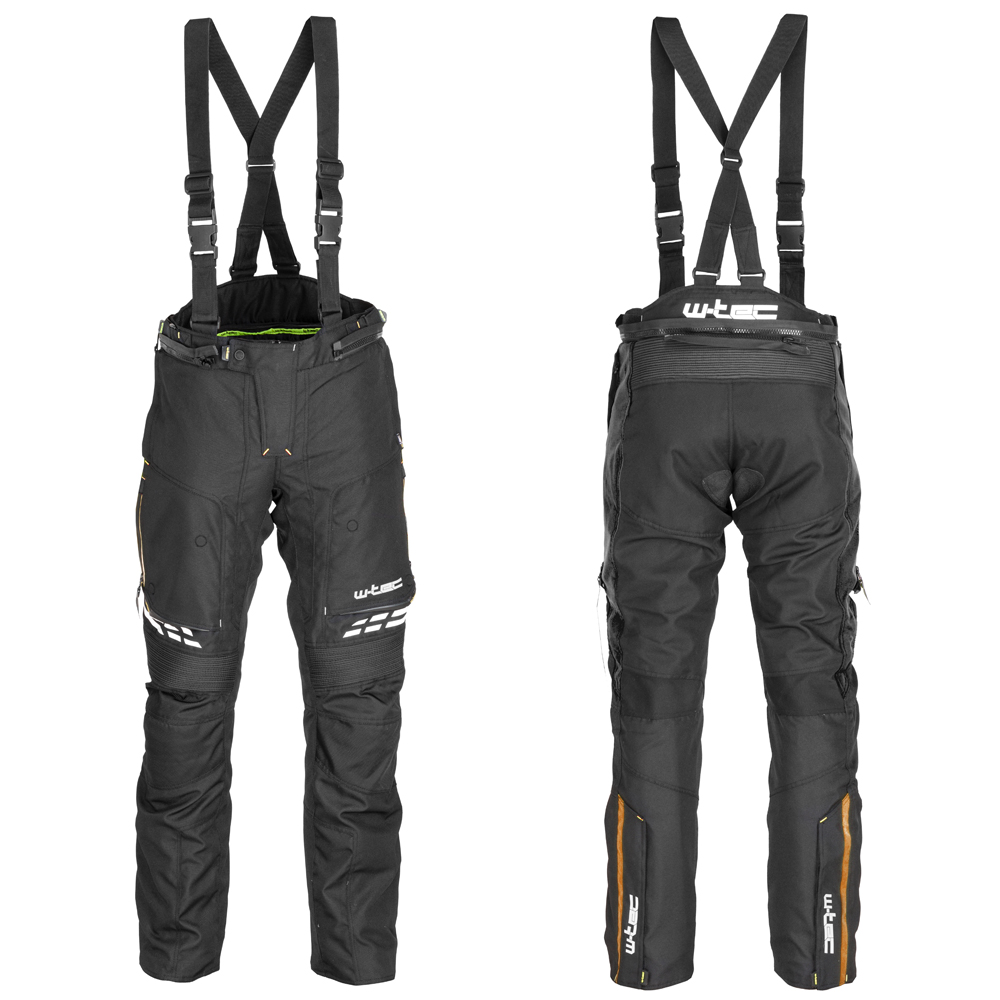 Pánské moto kalhoty W-TEC Spirital černo-oranžová - M
