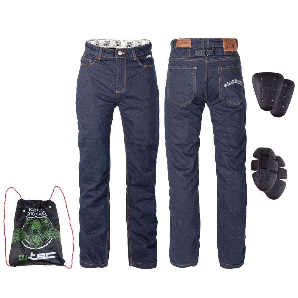Pánské moto jeansy W-TEC Resoluto modrá - S
