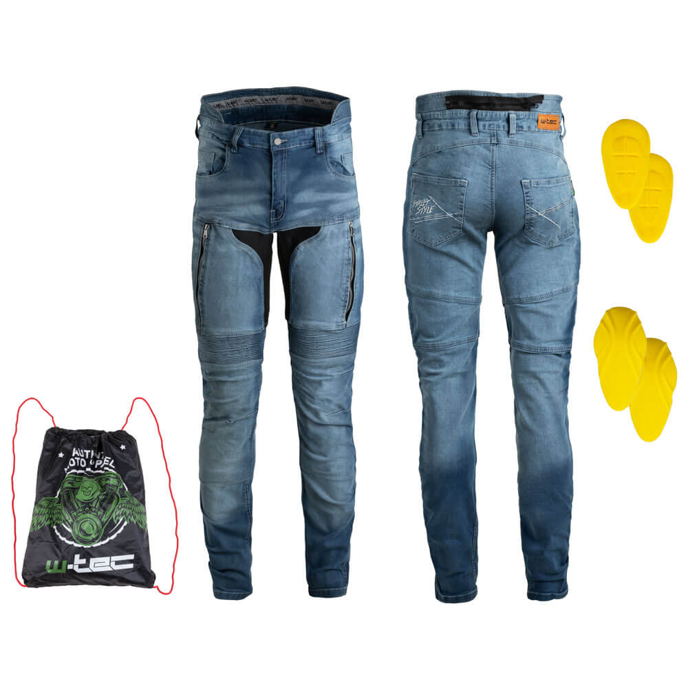 Pánské moto jeansy W-TEC Grandus EVO modrá - 30