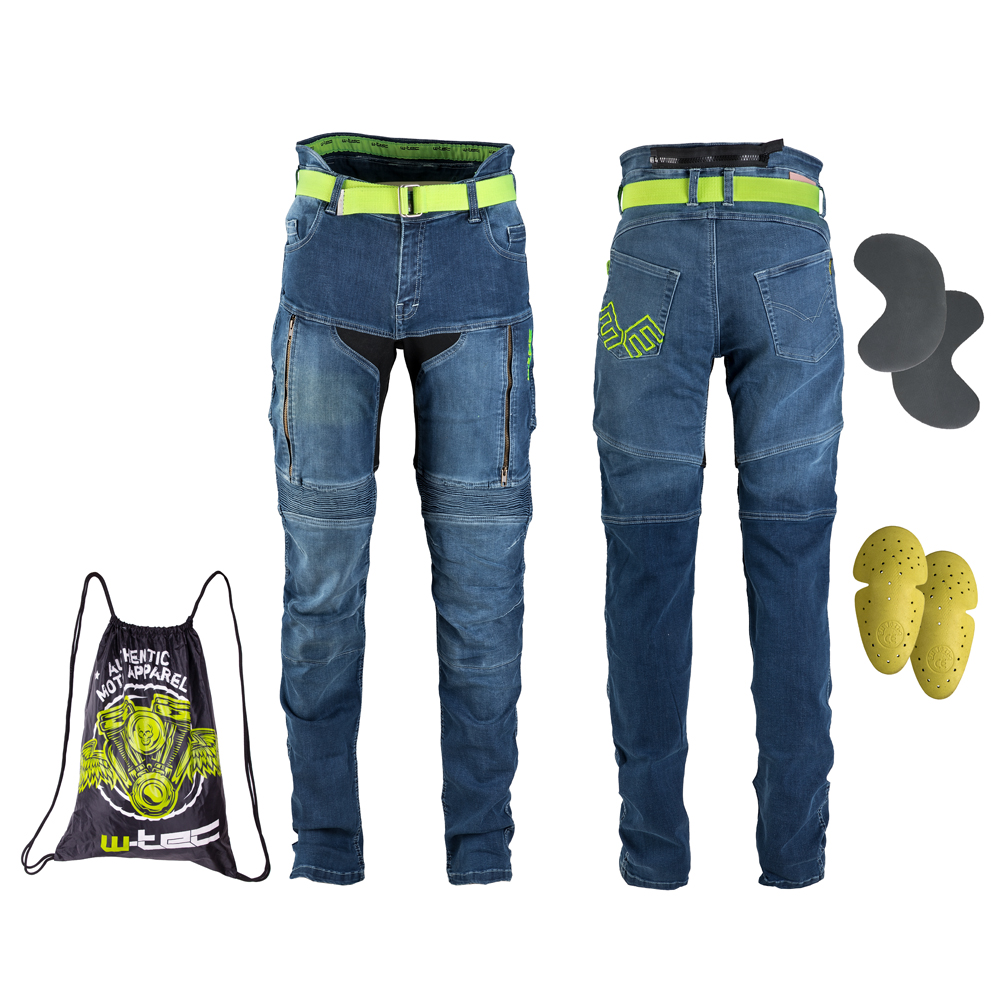 Dámské moto jeansy W-TEC Ekscita modrá - 27