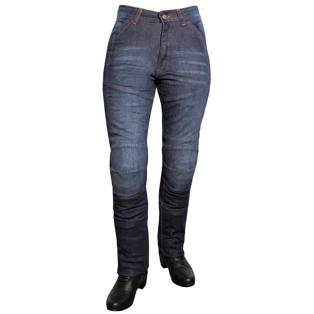 Dámské jeansové moto kalhoty ROLEFF Aramid Lady  modrá  26/XS - modrá