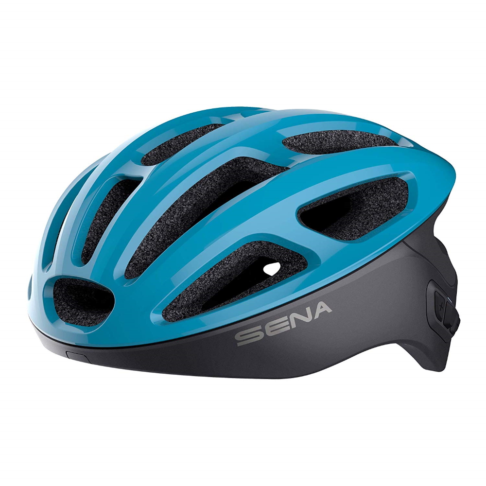 Cyklo přilba SENA R1 s integrovaným headsetem modrá - L (59-62)