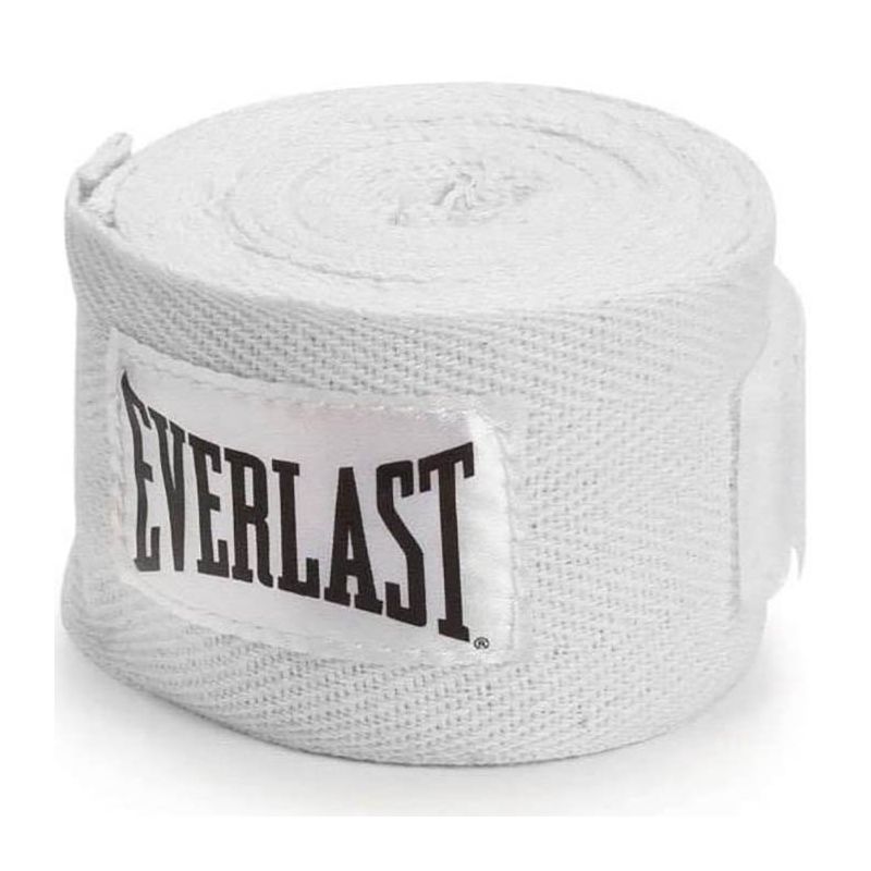 Boxerské bandáže Everlast Handwraps 300 cm  bílá - bílá