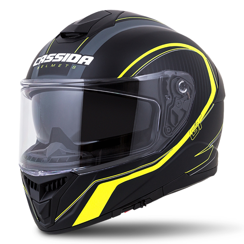 Moto přilba Cassida Integral GT 2.0 Reptyl černá/žlutá fluo/bílá M (57-58)