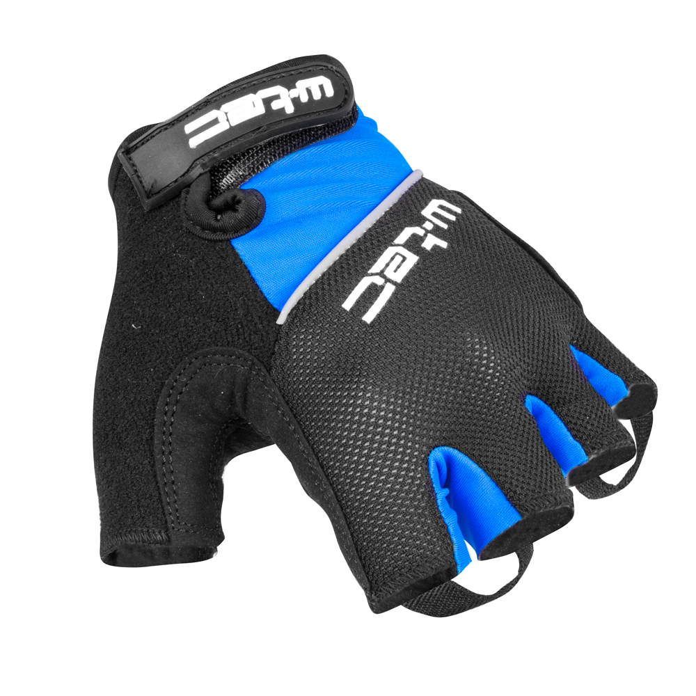 Cyklo rukavice W-TEC Bravoj modro-černá - XL