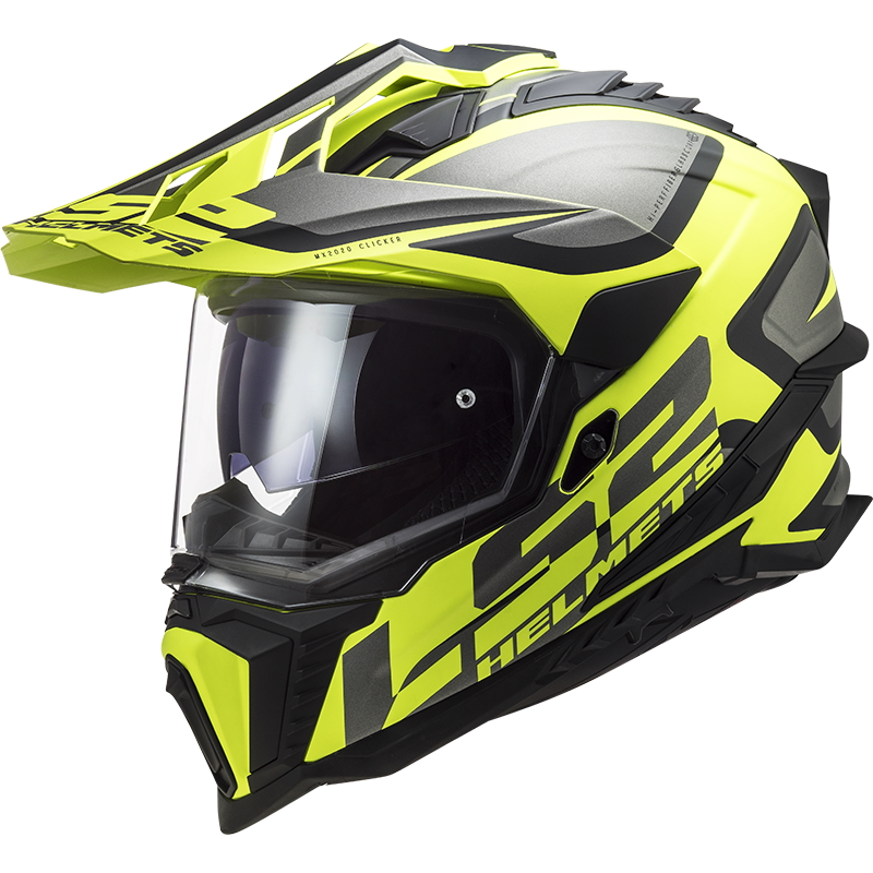 Enduro helma LS2 MX701 Explorer Alter  Matt Black H-V Yellow  M (57-58) - Matt Black H,V Yellow