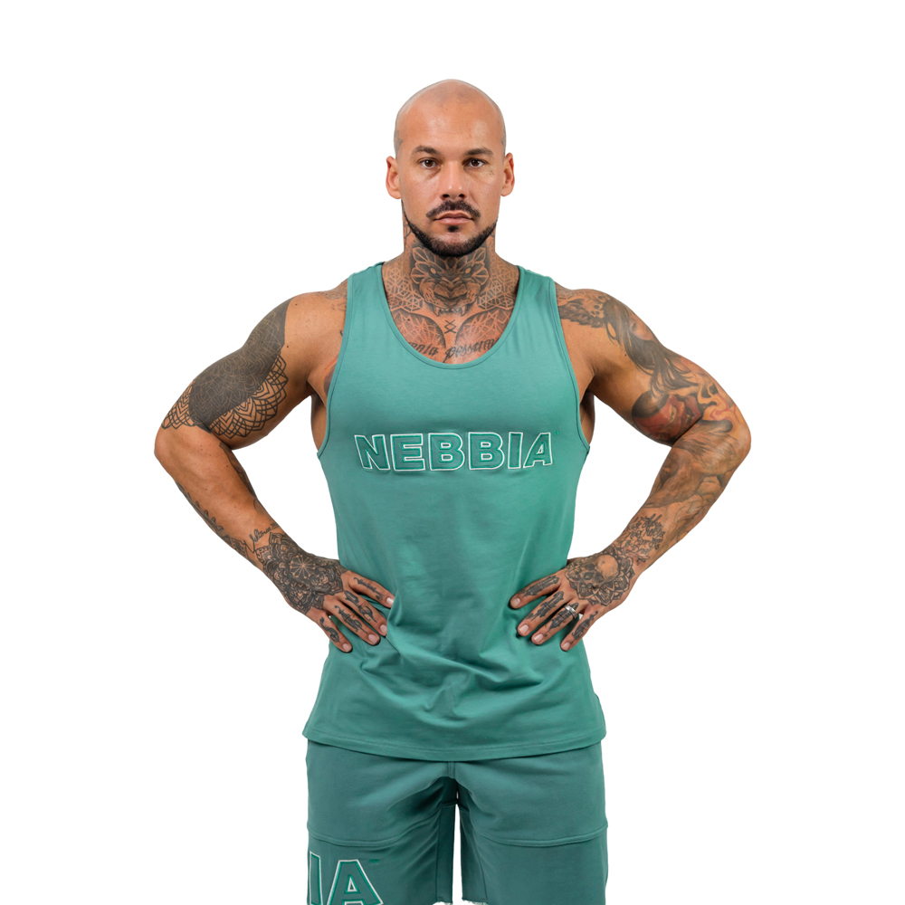 Fitness tílko Nebbia Strength 714 Green - XXL