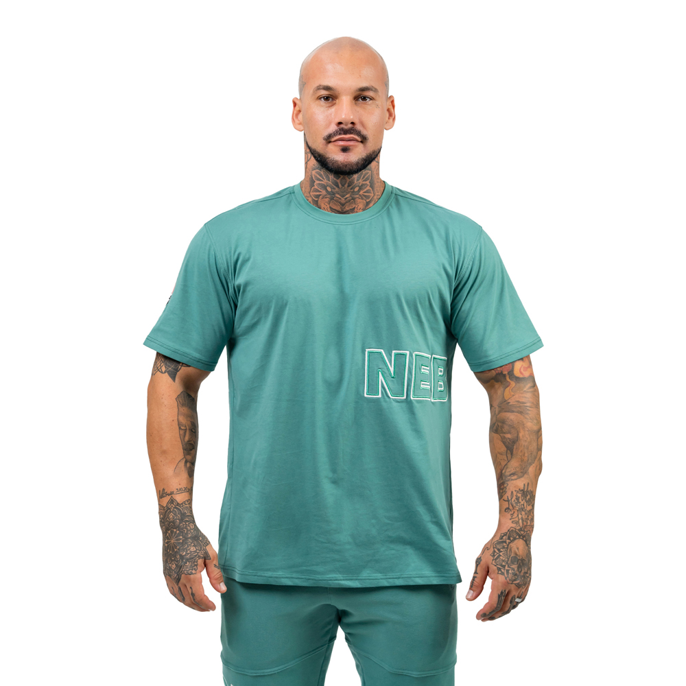 Tričko s krátkým rukávem Nebbia Dedication 709 Green - L