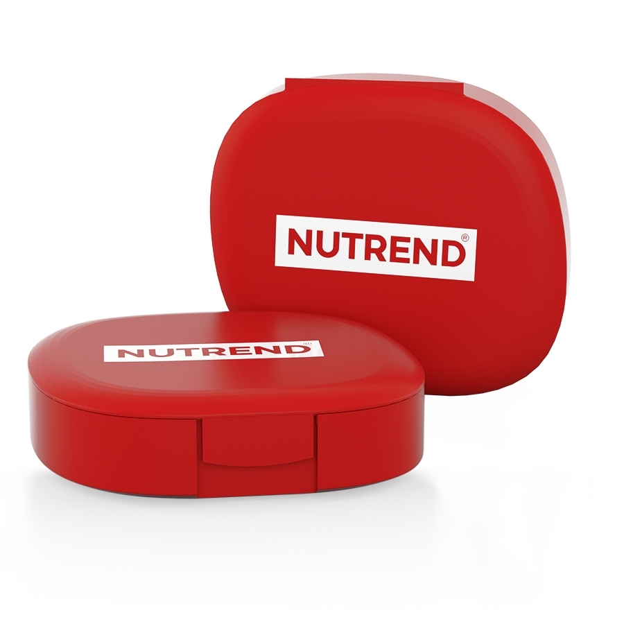 Box na tablety Nutrend Pill Box  červená - červená
