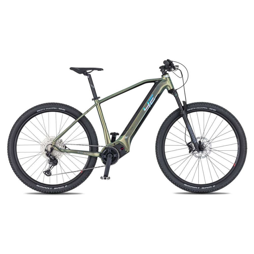 Horské elektrokolo 4EVER Exstream PRO 820Wh 29" - model 2025  snake green/hologram  S (15,5", 155-165 cm)