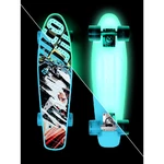 Glow-In-The-Dark Penny Board Street Surfing Beach Board Glow Rough Poster 22.5”