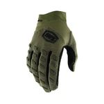 Motokrosové rukavice 100% Airmatic army zelená