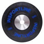 olimpiai súlyzótárcsa 50 mm inSPORTline Bumper Plate 15 kg
