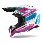Motorcycle Helmet Airoh Aviator 3.0 Wave Pink/Chrome 2022