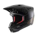 Motorcycle Helmet Alpinestars S-M5 Solid Black/Brown Matte 2022