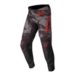 Motokrosové kalhoty Alpinestars Racer Tactical černá/šedá maskáčová/červená fluo