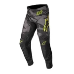 Motokrosové kalhoty Alpinestars Racer Tactical černá/šedá maskáčová/žlutá fluo