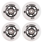 In-line wheels WORKER 84mm and Bearing ABEC-9 chrome - Set 4 pcs