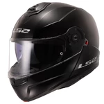Flip-Up Motorcycle Helmet LS2 FF908 Strobe II Glossy Black