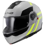 Výklopná helma LS2 FF908 Strobe II Autox Grey H-V Yellow