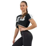 Cropped T-Shirt Nebbia GAME ON 610 - Black
