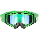 Moto Goggles LS2 Aura Pro Black H-V Green iridiové sklo
