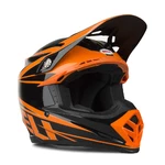 Motocross-Helm BELL Moto-9 - orange-schwarz