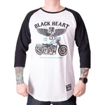 BLACK HEART Blue Chopper Langarm T-Shirt