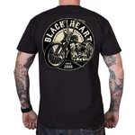 Koszulka motocyklowa T-shirt BLACK HEART Chopper King - Czarny