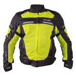 Męska kurtka motocyklowa letnia W-TEC Saigair - Fluo Yellow-Black