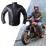 W-TEC Valebravo Leder Motorradjacke - schwarz