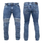 Men’s Motorcycle Jeans BOS Micas - Acid Blue