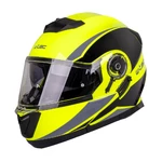 Flip-Up Motorcycle Helmet W-TEC Banelmeda - Black-Fluo Yellow