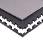 Puzzle tatami szőnyeg inSPORTline Sazegul 100x100x2 cm - szürke-fekete
