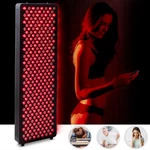Red LED Light Therapy Panel inSPORTline Tugare - Black