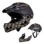 Kask Downhill na rower motor enduro zjazdowy W-TEC Delgada - Golden Stars